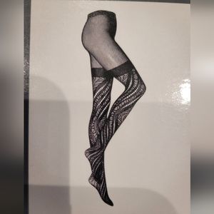 Wolford x Alberta Ferretti Ajoure Net Tights Pantyhose, Stockings, Green…